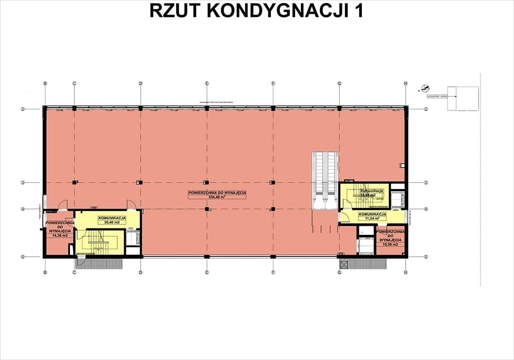 Rzuty poszczególnych kondygnacji budynku Telegraf City