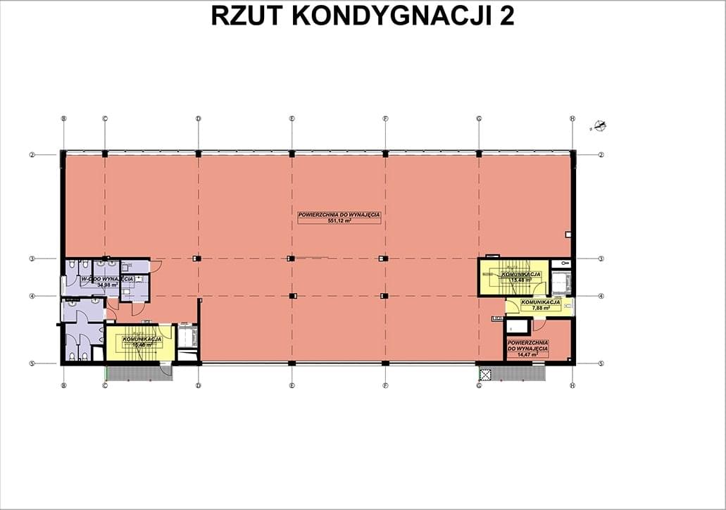 Rzuty poszczególnych kondygnacji budynku Telegraf City